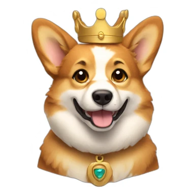 corgy king sticker