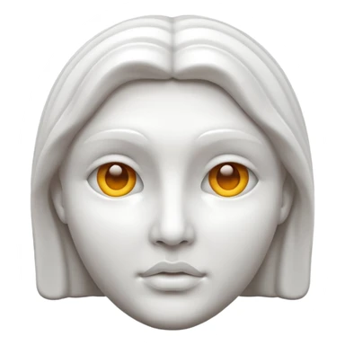 Sculpture face 3d sticker