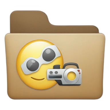 Folder with video-projective sticker