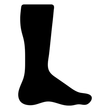 Simple icon of human leg and foot sticker