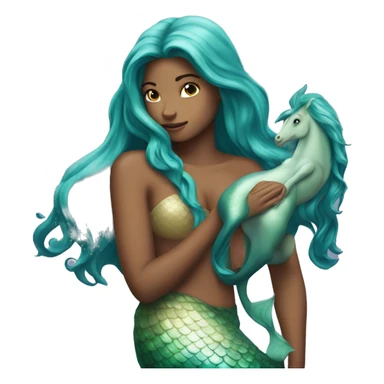mermaid but with the top half of a horse sticker