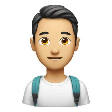 chinese man with a shirt that says sunrise daycamp sticker