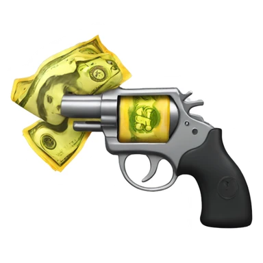 Money gun  sticker