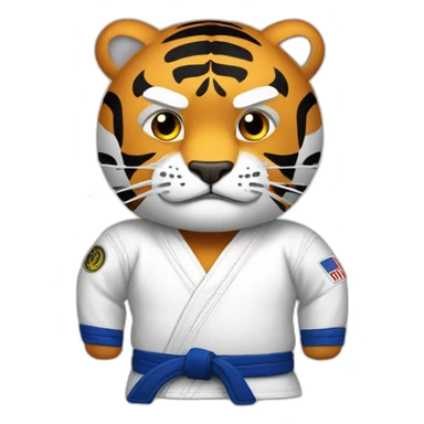 Jiu-jitsu Tiger sticker