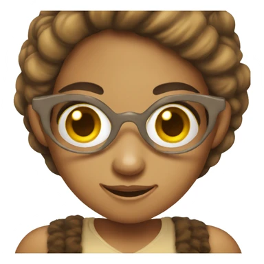 Girl wearing monkey costume sticker