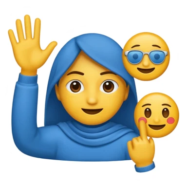 Merhaba emoji olarak mavi tik istiyorum sticker