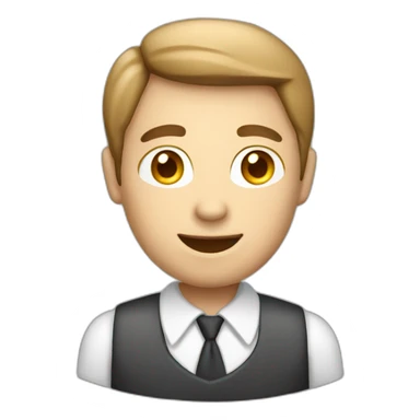 A telephone customer service staff sticker