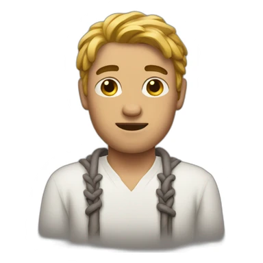 The man with his hands tied sticker