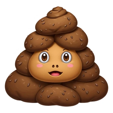  plain Pile of Poo on iOS sticker