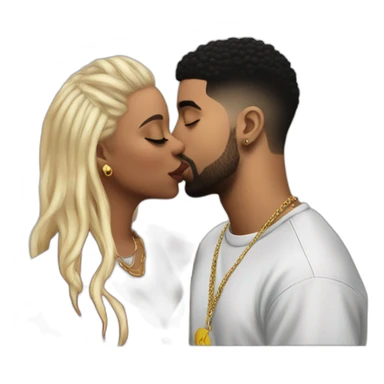 drake kissing 21 savage sticker