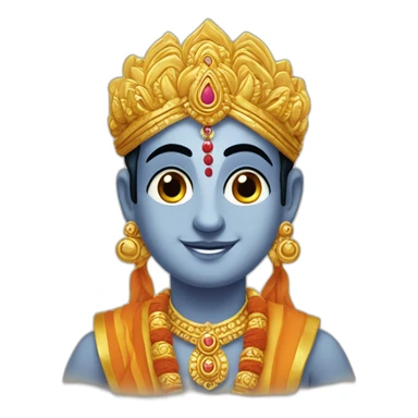 keshav jindal as lord krishna sticker