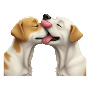 Dog kiss sticker