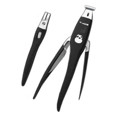black colored Manicure Set Nail Clippers sticker