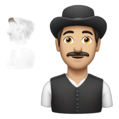 Georgian man sticker