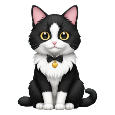 Tuxedo cat sticker