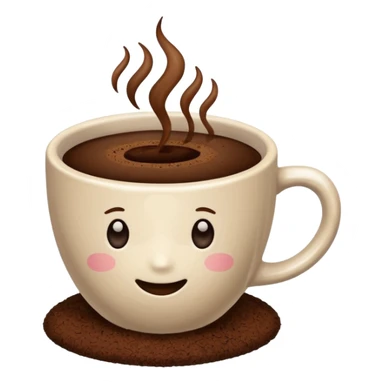 COFFEE CUP AND GROUNDS sticker