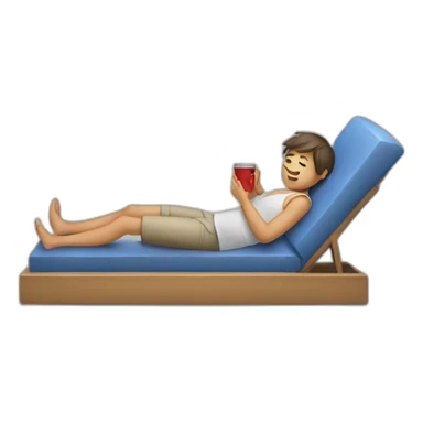 person wasting time sticker