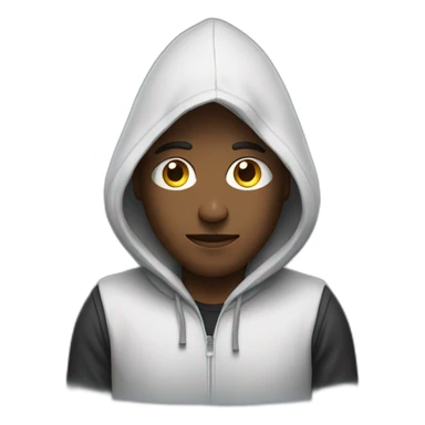 Man with hoodie written Allyis on it sticker