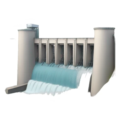 hydroelectric power station sticker