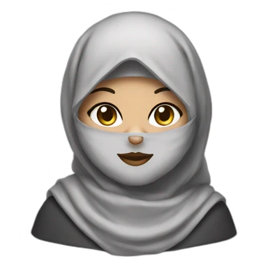 Hijab hallow kitty sticker