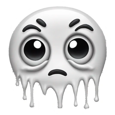 Melting face with x eyes sticker