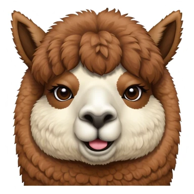 Alpaca picking its nose  sticker