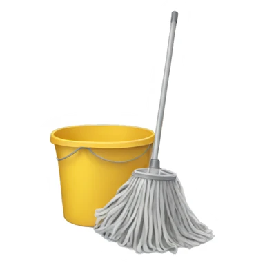 mop and bucket sticker