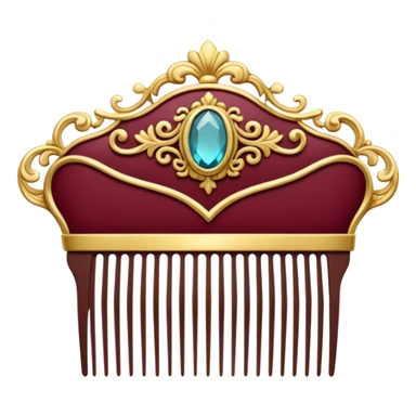 burgundy royal comb sticker