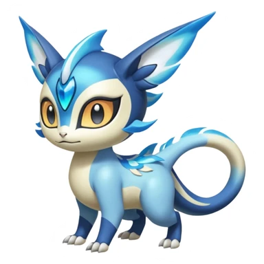 Angelic Divine Bioluminescent Translucent Luminescent Diaphanous Shiny Colorful Meloetta-Latias-Veemon-Peppercat-Wargreymon-Protogen-Fakémon-fusion-hybrid-creature sticker