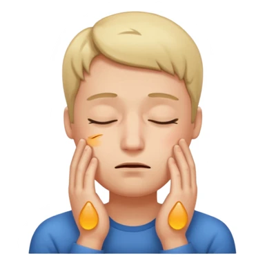 embarrassing closed eyes sticker