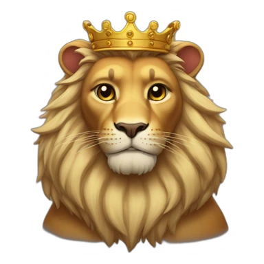 Cat king lion sticker