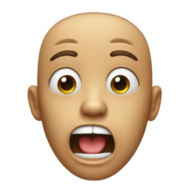 face almost crying with the hand in the mouth sticker