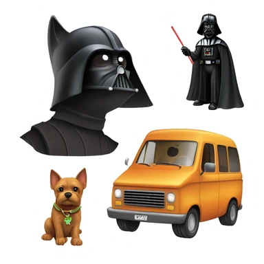 Cardcraft Real 3d Darth Vader and Scooby Doo’s mystery van printouts  sticker