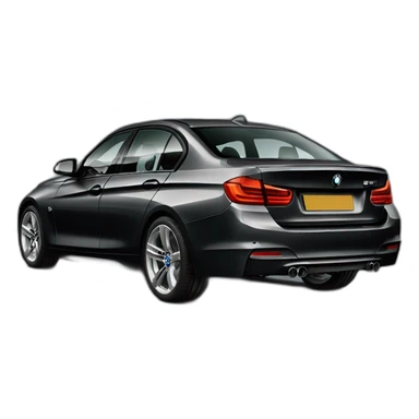 Bmw 3 series g black sticker