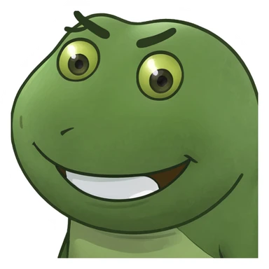 regularly emoji with a smirk  sticker