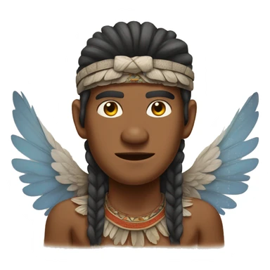 Fahmi tribe man with wings sticker