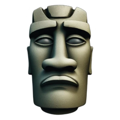 Easter-island-Moai-head-saluting-face sticker