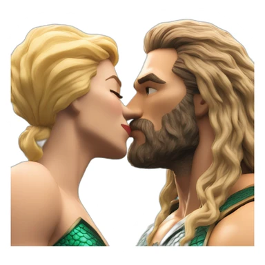 Aquaman sending a kiss sticker