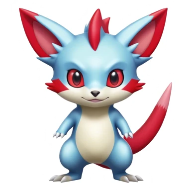 Cute Shiny Digimon-Sneasel-Zangoose-hybrid full body sticker
