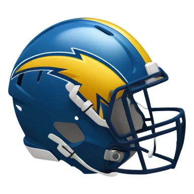 La chargers football helmet sticker
