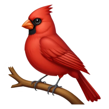 red cardinal sticker