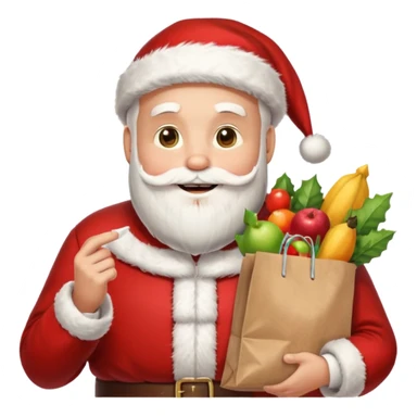 Un santa que diga gracias por tu compra sticker