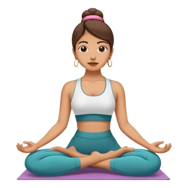mexican female doing Yoga sticker