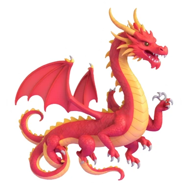 majestic dragon ready for battle sticker