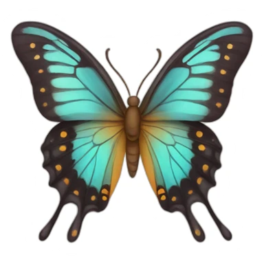 butterfly love face emoji sticker