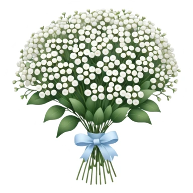 baby's breath bouquet sticker