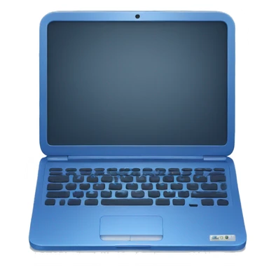 Laptop blue  sticker