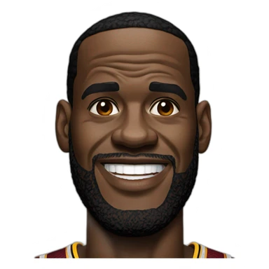 Realistic lebron james sticker