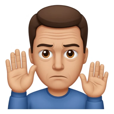 men x moves hand, suspicious eebrow sticker