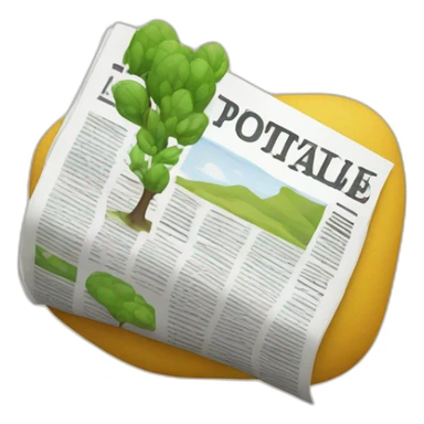 portuguese sustainabilty and mobility newspaper sticker